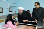 همزمان با عاشورای حسینی انجام شد بازدید رئیس‌جمهور از بیمارستان شهید فیاض‌بخش
