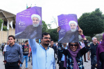 برپایی جشن پیروزی حسن روحانی در کشور