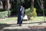رهبر انقلاب اسلامی در روز درختکاری دو اصله نهال میوه کاشتند؛ تخریب جنگل‌ها، محیط زیست و پوشش‌های گیاهی تخریب منافع ملی است