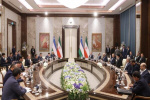 نشست مشترک هیئت‌های عالی‌رتبه ایران و ازبکستان/رئیسی: حجم تبادلات تجاری تهران و تاشکند در گام اول می‌تواند ۳ تا ۴ برابر شود